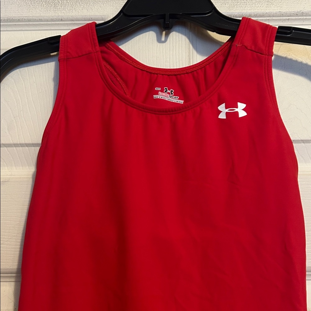 Under Armour Red Racerback Rutgers Tank Top Size Small - Picture 2 of 6